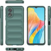 Husa pentru  Oppo A18, A38 Liquid Silicone, Microfibre Lining, Non-Slip Airbag Design, verde