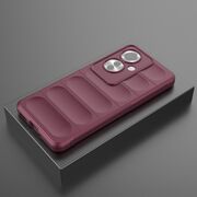 Husa pentru Oppo Reno 11F Liquid Silicone, Microfibre Lining, Non-Slip Airbag Design, bordeaux