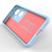 Husa pentru Oppo Reno 11F Liquid Silicone, Microfibre Lining, Non-Slip Airbag Design, rosu