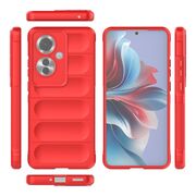 Husa pentru Oppo Reno 11F Liquid Silicone, Microfibre Lining, Non-Slip Airbag Design, rosu