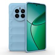 Husa pentru Husa Realme 12+ Plus Liquid Silicone, Microfibre Lining, Non-Slip Airbag Design, albastru