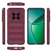 Husa pentru Husa Realme 12+ Plus Liquid Silicone, Microfibre Lining, Non-Slip Airbag Design, bordeaux
