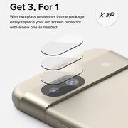 [Pachet 3x] Folie sticla camera Google Pixel 8a Ringke Camera Protector, transparenta