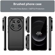 Husa pentru Xiaomi 14 Ultra Liquid Carbon Silicone, negru