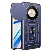 Husa pentru Honor Magic 6 Lite cu inel Armor Kickstand cu protectie camera - blue