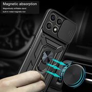 Husa pentru Honor 70 Lite, Honor X6, Honor X8 5G cu inel Armor Kickstand cu protectie camera - blue
