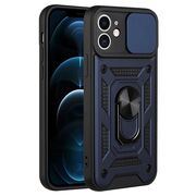 Husa pentru iPhone 11 cu inel Ring Armor Kickstand Tough, protectie camera - blue