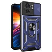 Husa pentru Motorola Edge 40 cu inel Ring Armor Kickstand Tough Rugged - blue