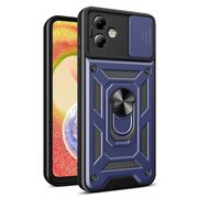 Husa pentru Motorola Moto G14 cu inel Ring Armor Kickstand Tough, protectie camera - blue