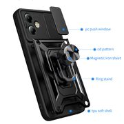 Husa pentru Motorola Moto G14 cu inel Ring Armor Kickstand Tough, protectie camera - blue
