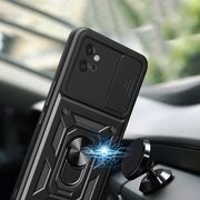 Husa pentru Motorola Moto G32 cu inel Ring Armor Kickstand Tough, protectie camera - blue