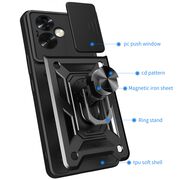 Husa Oppo A79 cu inel Ring Armor Kickstand Tough Rugged cu protectie camera - blue