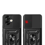 Husa Oppo A79 cu inel Ring Armor Kickstand Tough Rugged cu protectie camera - blue