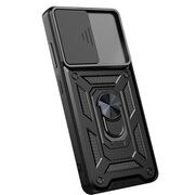 Husa pentru Samsung Galaxy A52 cu inel Ring Armor Kickstand Tough, protectie camera - blue