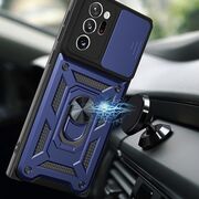 Husa pentru Samsung Galaxy Note 20 Ultra cu inel Ring Armor Kickstand Tough, protectie camera - blue