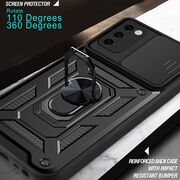 Husa pentru Samsung Galaxy S20 FE cu inel Ring Armor Kickstand Tough, protectie camera - blue