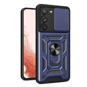 Husa pentru Samsung Galaxy S23 Plus cu inel Ring Armor Kickstand Tough, protectie camera - blue