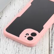 Pachet 360: Husa cu folie integrata pentru iPhone 11 Cover360 fata spate - roz / transparent