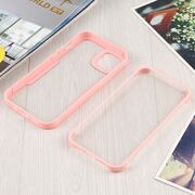 Pachet 360: Husa cu folie integrata pentru iPhone 14 Cover360 fata spate - roz / transparent