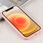 Pachet 360: Husa cu folie integrata pentru iPhone 14 Cover360 fata spate - roz / transparent