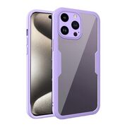 Pachet 360: Husa cu folie integrata pentru iPhone 15 Pro Cover360 fata spate - mov