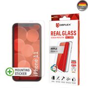 [Folie sticla + husa] premium iPhone 11 Displex Real Glass 10H cu aplicator, transparenta