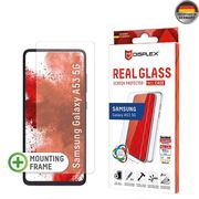 [Folie sticla + husa] premium Samsung Galaxy A53 5G Displex Real Glass 10H cu aplicator, transparenta