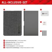 Folie premium MacBook Air 15" (2023 / 2024) Displex Laptop Privacy Safe, negru