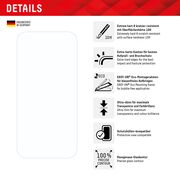 Folie sticla premium iPhone 15 / 15 Pro Displex Real Glass 2D cu aplicator, transparenta