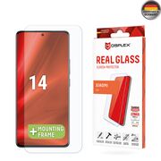 Folie sticla premium Xiaomi 14 Displex Real Glass 2D cu aplicator, transparenta