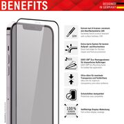 Folie sticla premium iPhone 11 Pro Max / XS Max Displex Real Glass Full Cover 10H cu aplicator, negru