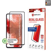 Folie sticla premium Samsung Galaxy A53, A52, A52s Displex Real Glass Full Cover 10H cu aplicator, negru