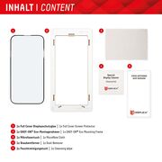 Folie sticla premium Samsung Galaxy A54 Displex Real Glass Full Cover 10H cu aplicator, negru