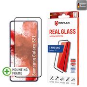 Folie sticla premium Samsung Galaxy S21 5G Displex Real Glass Full Cover 10H cu aplicator, negru