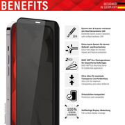 Folie sticla premium iPhone 13 / 13 Pro / iPhone 14 Displex Real Glass Privacy Full Cover 10H cu aplicator, negru