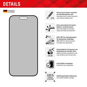 Folie sticla premium iPhone 15 / 15 Pro Displex Real Glass Privacy Full Cover 10H cu aplicator, negru