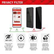 Folie sticla premium Samsung Galaxy S24 Plus Displex Real Glass Privacy Full Cover 10H cu aplicator, negru