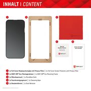 Folie sticla premium Samsung Galaxy S24 Ultra Displex Real Glass Privacy Full Cover 10H cu aplicator, negru