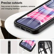 Pachet 360: Husa cu folie integrata pentru iPhone 11 Cover360 fata spate - negru / transparent