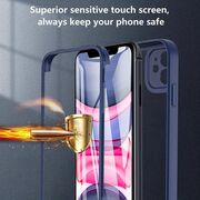 Pachet 360: Husa cu folie integrata pentru iPhone 11 Cover360 fata spate - negru / transparent