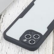 Pachet 360: Husa cu folie integrata pentru iPhone 12 Pro Cover360 fata spate - negru / transparent