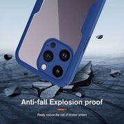 Pachet 360: Husa cu folie integrata pentru iPhone 14 Pro Cover360 fata spate - negru / transparent