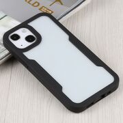 Pachet 360: Husa cu folie integrata pentru iPhone 15 Plus Cover360 fata spate - negru / transparent
