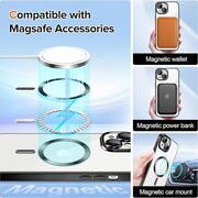 Husa pentru iPhone 13 cu MagSafe si protectie pentru lentile anti-shock 1.5 mm - negru