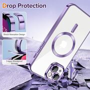 Husa pentru iPhone 13 cu MagSafe si protectie pentru lentile anti-shock 1.5 mm - light purple
