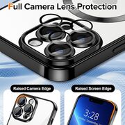 Husa pentru  iPhone 13 Pro Max cu MagSafe si protectie pentru lentile anti-shock 1.5 mm - negru