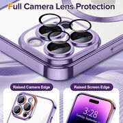 Husa pentru  iPhone 14 Pro Max cu MagSafe si protectie pentru lentile anti-shock 1.5 mm - mov