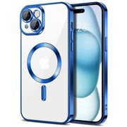 Husa pentru iPhone 15 cu MagSafe si protectie pentru lentile anti-shock 1.5 mm - deep blue
