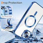 Husa pentru iPhone 15 cu MagSafe si protectie pentru lentile anti-shock 1.5 mm - deep blue