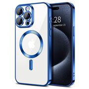 Husa pentru iPhone 15 Pro Max cu MagSafe si protectie pentru lentile anti-shock 1.5 mm - deep blue